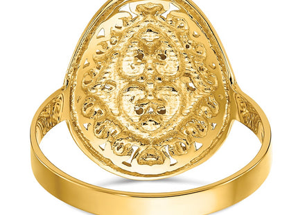 14k Yellow & Rhodium Rings Style R937 - Classique Jewelry Inc.