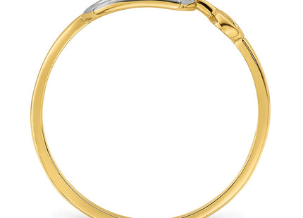 14k Yellow & Rhodium Rings Style R948 - Classique Jewelry Inc.