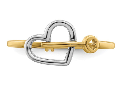 14k Yellow & Rhodium Rings Style R948 - Classique Jewelry Inc.