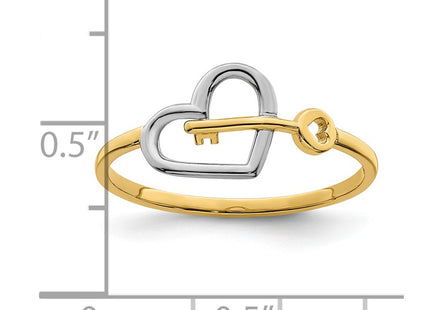 14k Yellow & Rhodium Rings Style R948 - Classique Jewelry Inc.