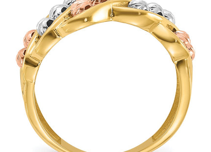 14k Tri-Color Rings Style R960 - Classique Jewelry Inc.
