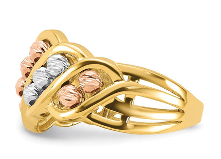 14k Tri-Color Rings Style R960 - Classique Jewelry Inc.