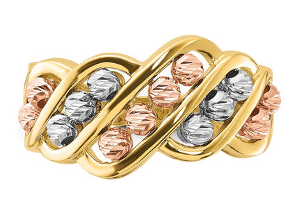 14k Tri-Color Rings Style R960 - Classique Jewelry Inc.
