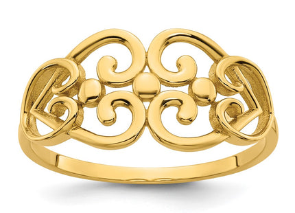 14k Yellow Gold Rings Style R973 - Classique Jewelry Inc.