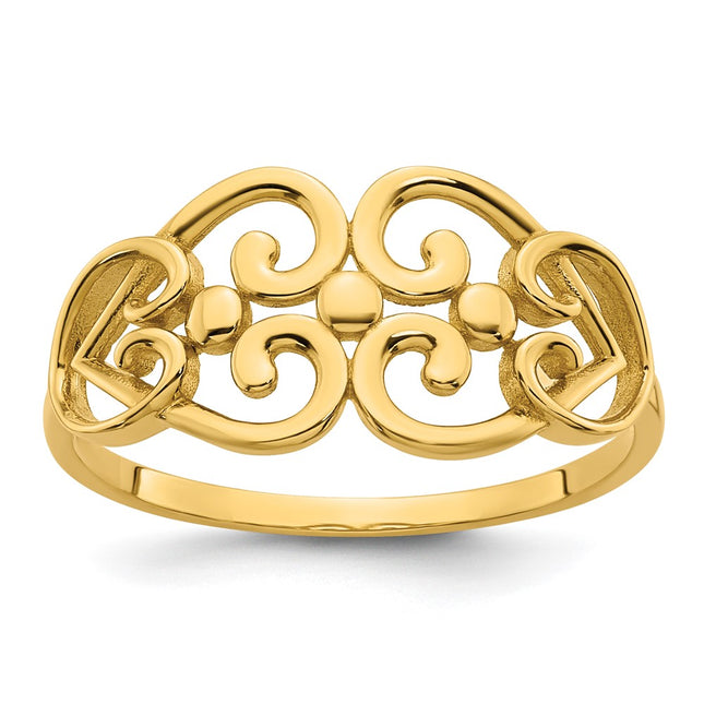 14k Yellow Gold Rings Style R973 - Classique Jewelry Inc.