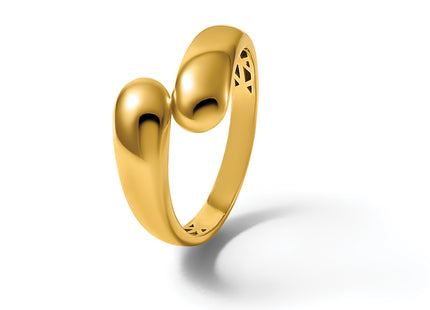14K Polished Size 7 Bypass Ring
