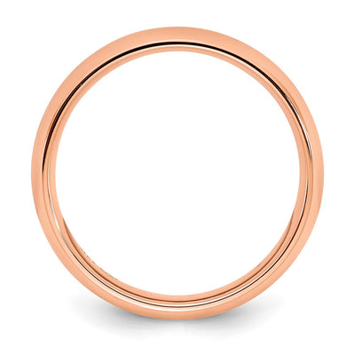 14K Rose Gold Standard Comfort Fit Wedding Band Size 7