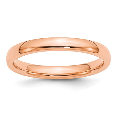 14K Rose Gold Standard Comfort Fit Wedding Band Size 7