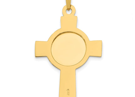 14k Yellow Gold Pendants Style REL106 - Classique Jewelry Inc.
