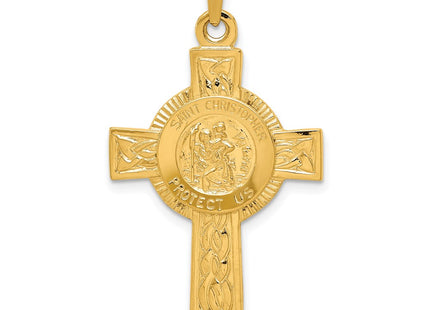 14k Yellow Gold Pendants Style REL107 - Classique Jewelry Inc.