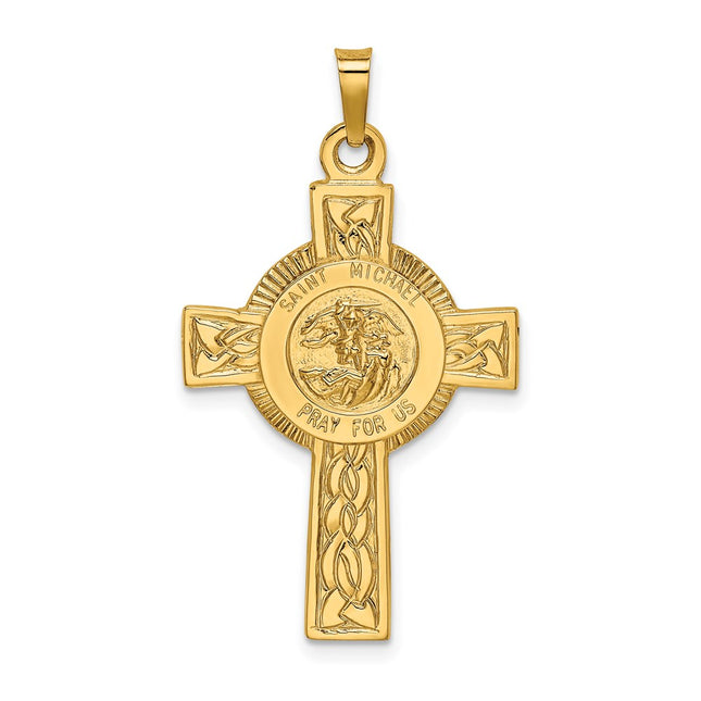 14k Yellow Gold Pendants Style REL111 - Classique Jewelry Inc.