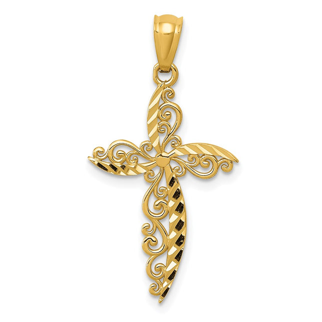 14k Yellow Gold Pendants Style REL119 - Classique Jewelry Inc.