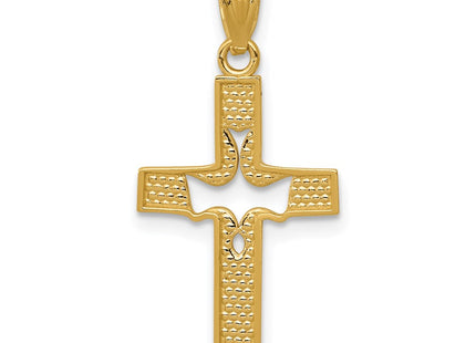 14k Yellow Gold Pendants Style REL122 - Classique Jewelry Inc.