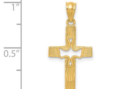 14k Yellow Gold Pendants Style REL122 - Classique Jewelry Inc.