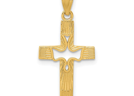 14k Yellow Gold Pendants Style REL122 - Classique Jewelry Inc.