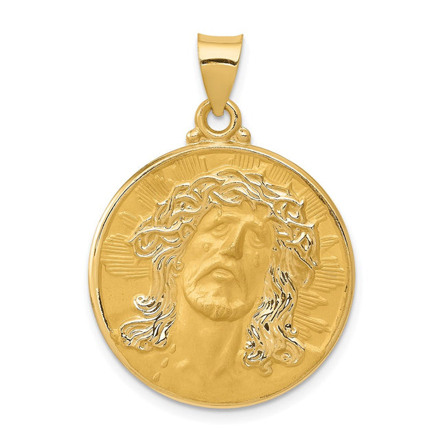 14k Yellow Gold Pendants Style REL128 - Classique Jewelry Inc.
