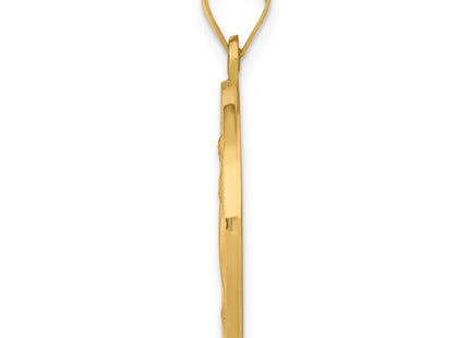 14k Yellow Gold Pendants Style REL136 - Classique Jewelry Inc.