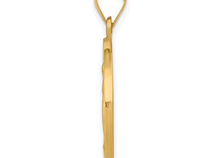 14K gold pendant, alternate view