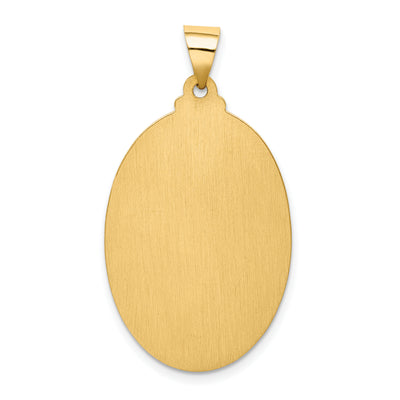 14K Saint Christopher Medal Hollow Pendant, 37 x 21mm