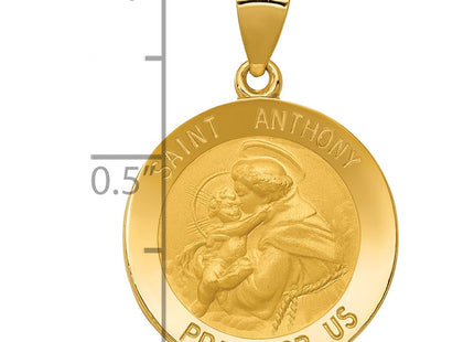 14k Saint Anthony Medal Hollow Pendant (Style REL146)