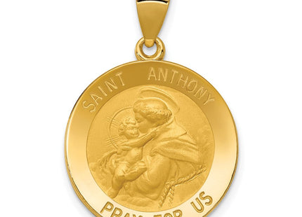 14k Saint Anthony Medal Hollow Pendant (Style REL146)