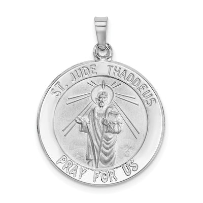 14K white gold pendant