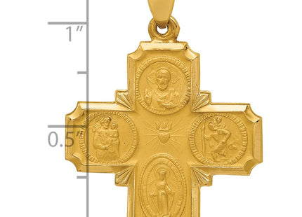 14k Yellow Gold Pendants Style REL150 - Classique Jewelry Inc.