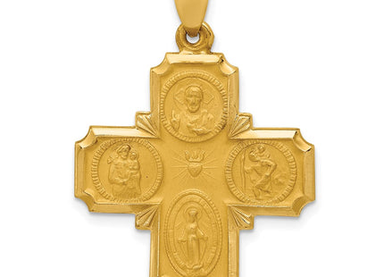 14k Yellow Gold Pendants Style REL150 - Classique Jewelry Inc.