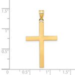 14K Engravable Cross Charm view