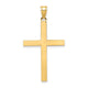 14K Engravable Cross Charm