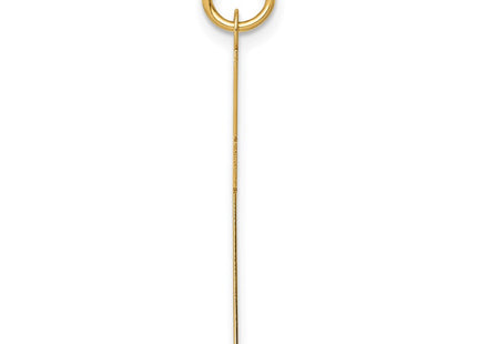 14K gold cross charm, alternate view