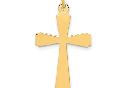 14K gold cross charm
