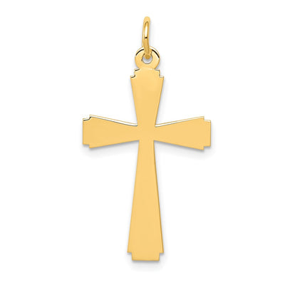 14K gold cross charm
