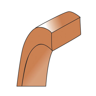 14K Rose Gold Lightweight Flat Wedding Band