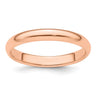 14k Rose Gold Half-Round Wedding Band Size 5.5