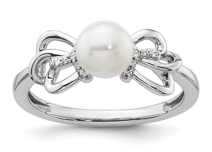 14K white gold diamond ring