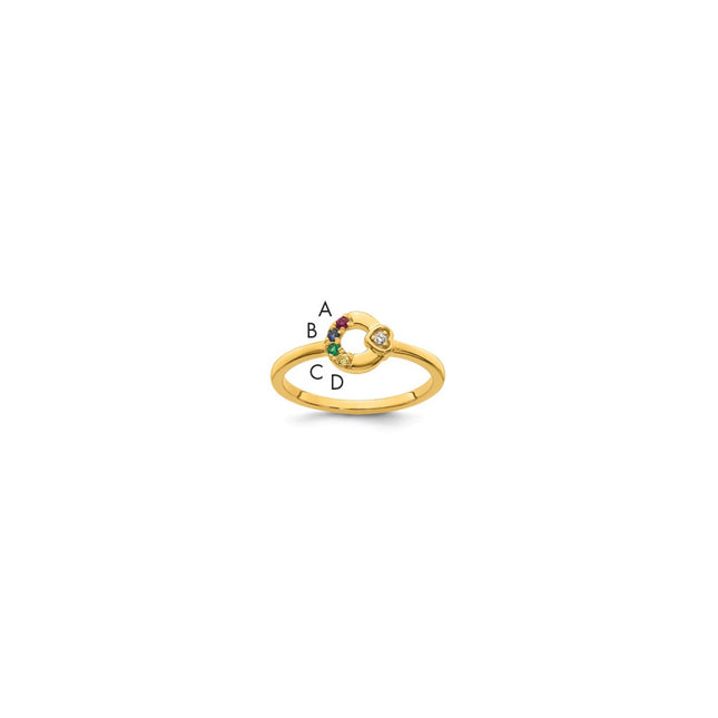 14k Yellow Gold Rings Style RM10730 - Classique Jewelry Inc.