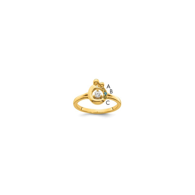 14k Yellow Gold Rings Style RM10731 - Classique Jewelry Inc.