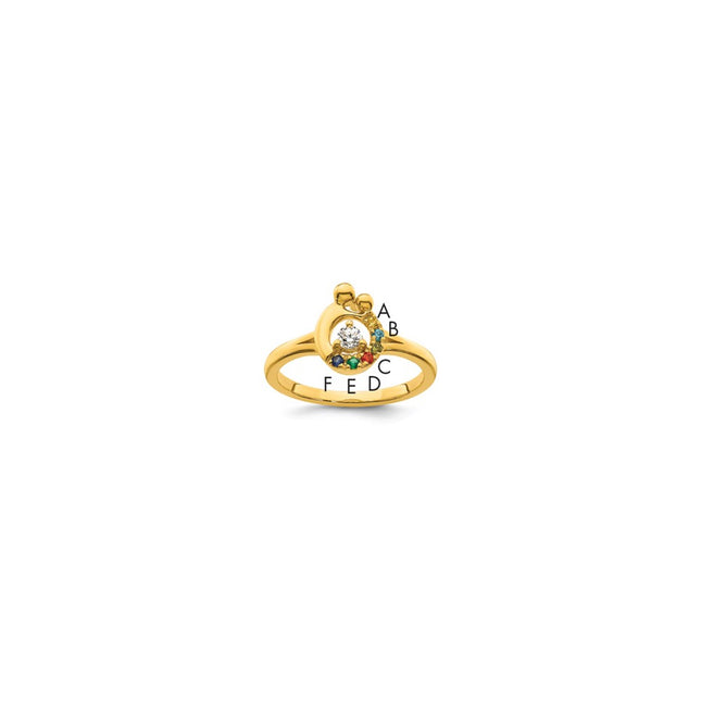 14k Yellow Gold Rings Style RM10731 - Classique Jewelry Inc.