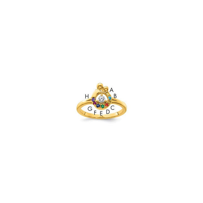 14k Yellow Gold Rings Style RM10731 - Classique Jewelry Inc.
