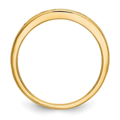 14K Yellow Gold Ruby Complete Channel Band