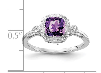 14K white gold diamond ring, alternate view