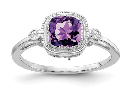 14K white gold diamond ring