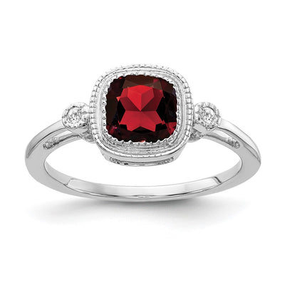 14K white gold diamond ring