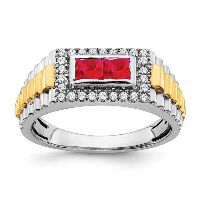 14k Two-tone Rings Style RM3681 - Classique Jewelry Inc.