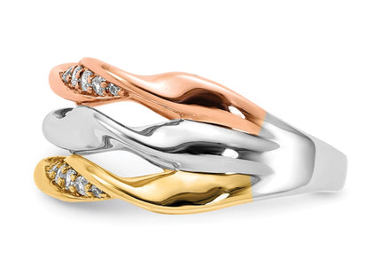 14k Tri-Color Rings Style RM3887 - Classique Jewelry Inc.