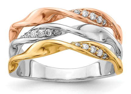 14k Tri-Color Rings Style RM3887 - Classique Jewelry Inc.