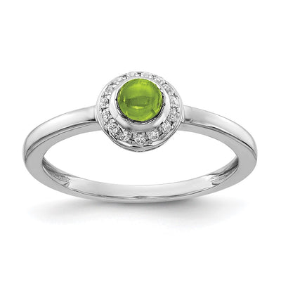 14K white gold diamond ring