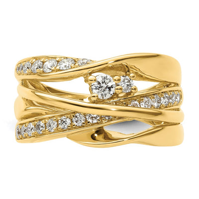 14K Fancy Diamond Ring