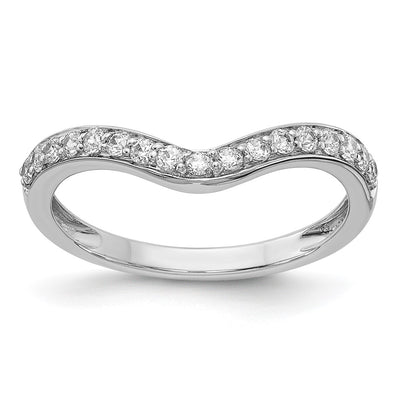 14K white gold diamond ring